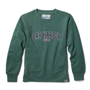 Bar Harbor Green Applique Crew