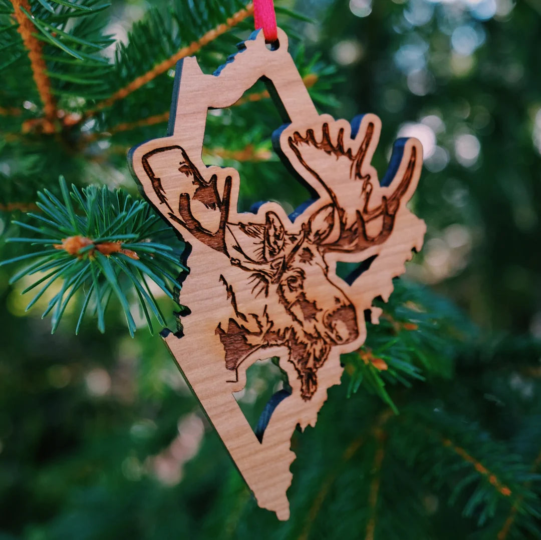 Maine Moose Ornament